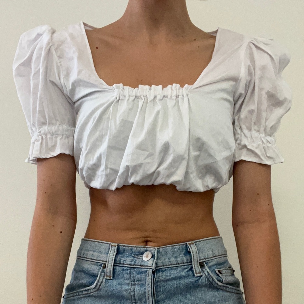 Cropped vintage blouse